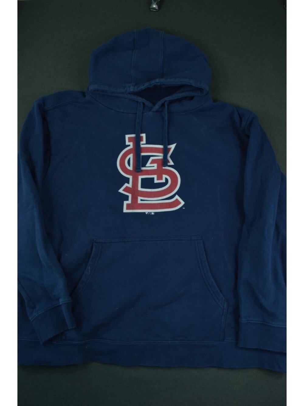 Fanatics Mens Navy Blue St. Louis Cardinals Baseball Hoodie Kangaroo Pocket 3XB